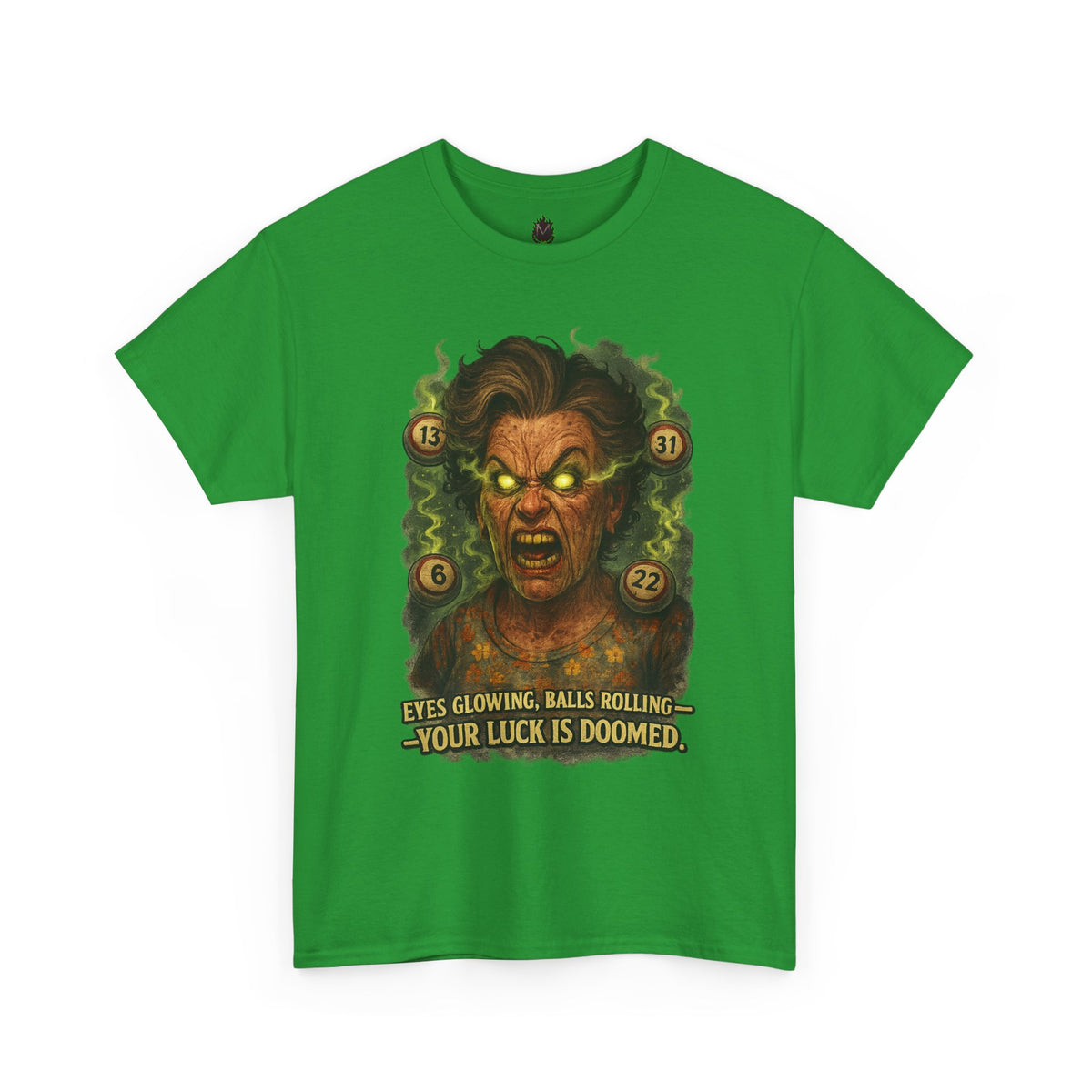 Your Luck Is Doomed T-Shirt | Horror Dice Seer, RPG Tabletop Tee