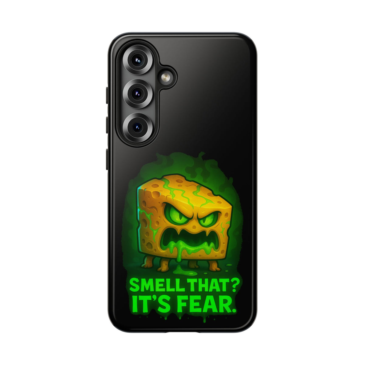 Phone Case — 'Smell That? It's Fear.' Spooky Cheese Monster Protective Case