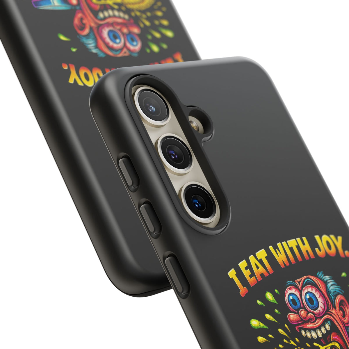 Phone Case — "I Eat With Joy, I Regret With Fury" Graphic