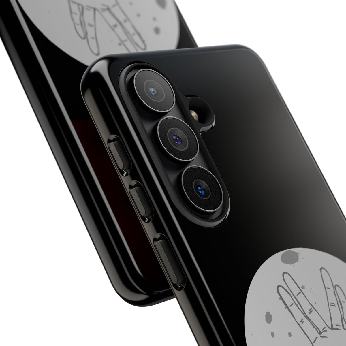 Spock Live Long Phone Case — Vulcan Salute Moon Graphic