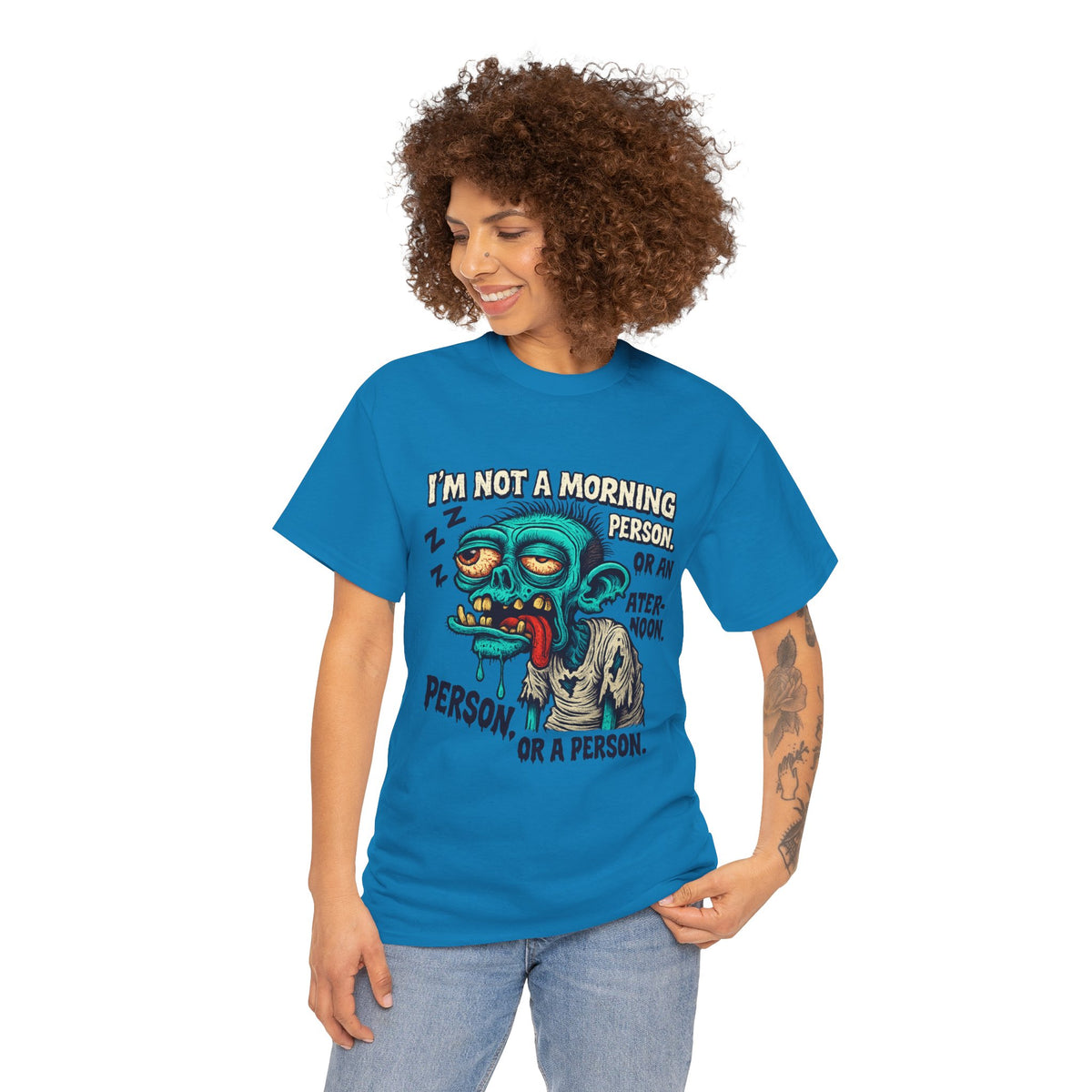 I’m Not a Morning Person… Or a Person – Grumpy Zombie Tee