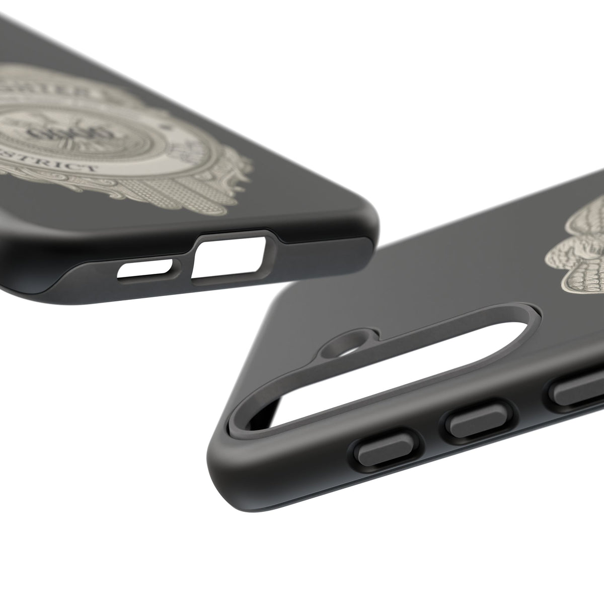 Firefighter Badge Tough Phone Case — Personalized Station Number Design