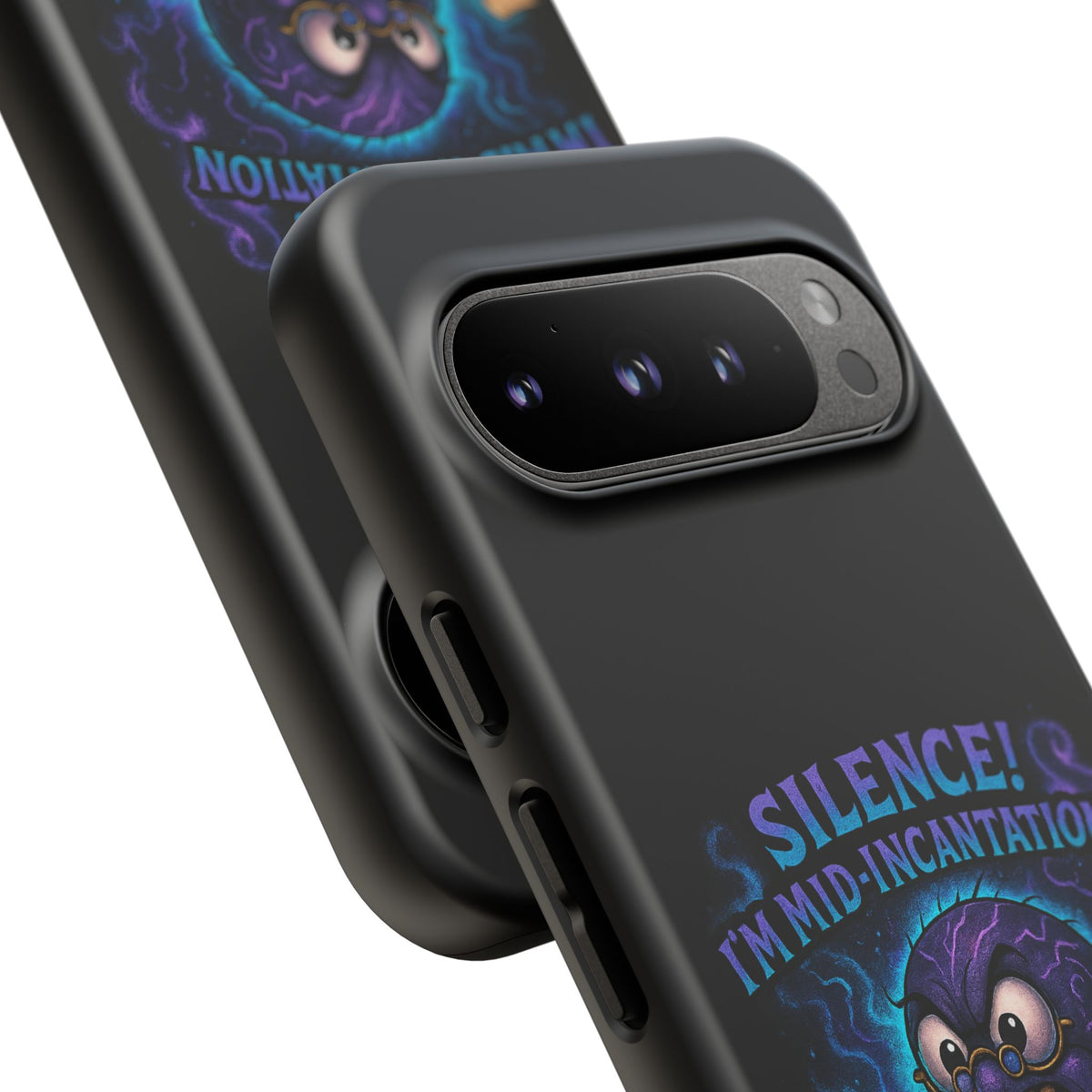 Phone Case — "Silence! I'm Mid-Incantation" Cute Angry Spider Magic Design