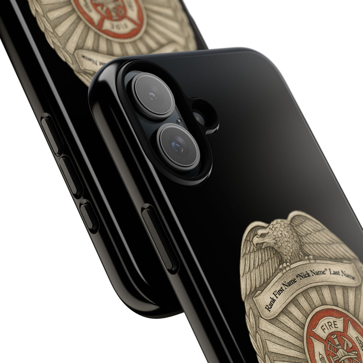 Firefighter Badge Phone Case – Personalized Dept. Emblem Tough Case