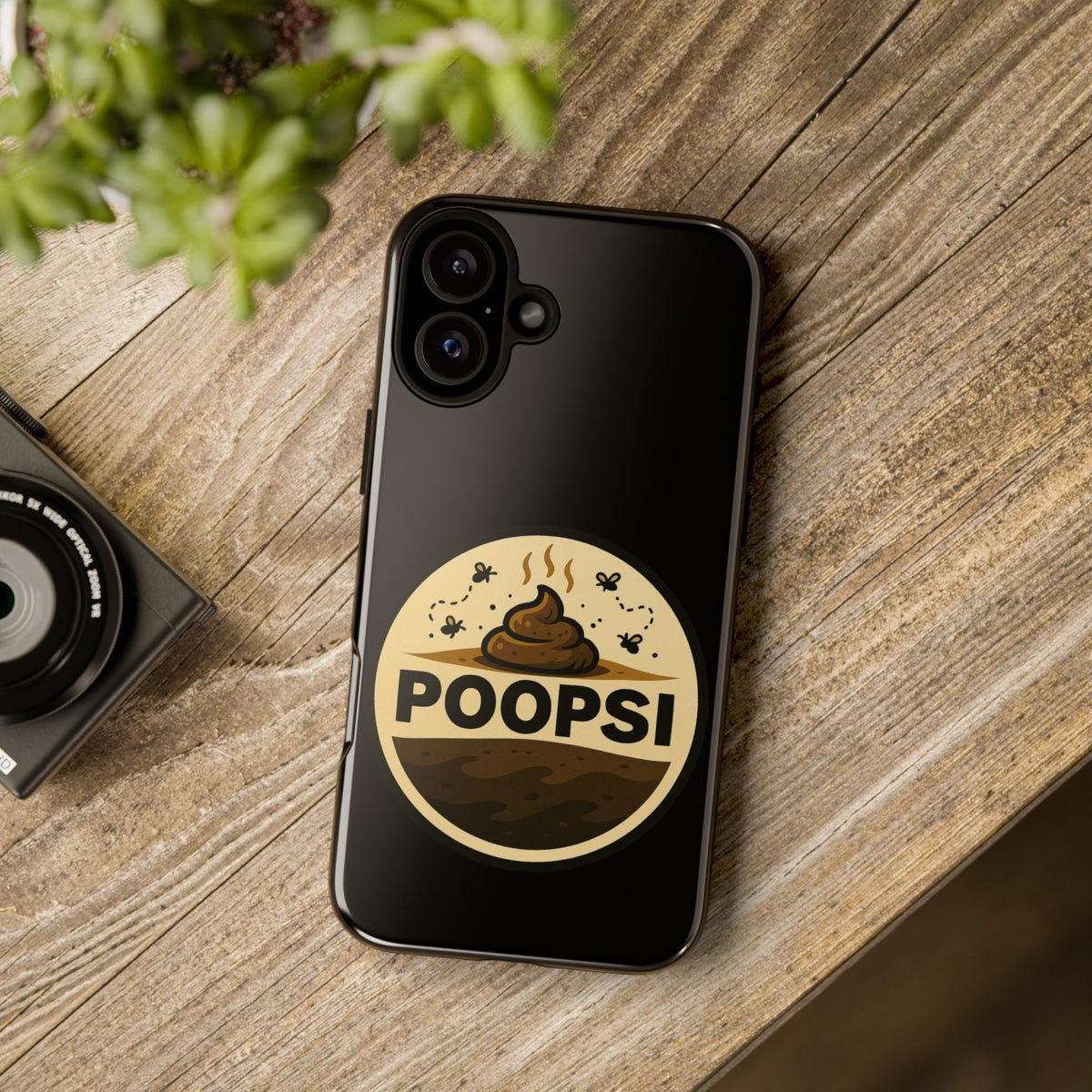 Phone Case — 'POOPSI' Funny Poop Logo Protective Cover