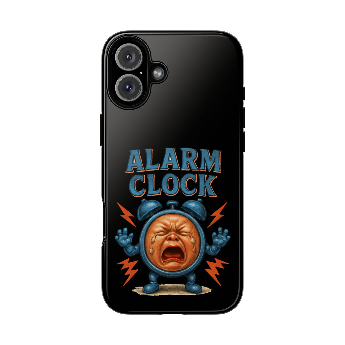 Phone Case — "Alarm Clock" Retro Screaming Clock Protective Cover