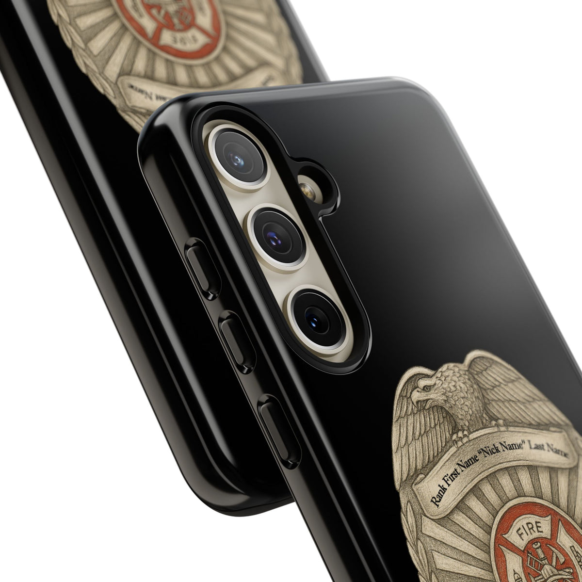 Firefighter Badge Phone Case – Personalized Dept. Emblem Tough Case