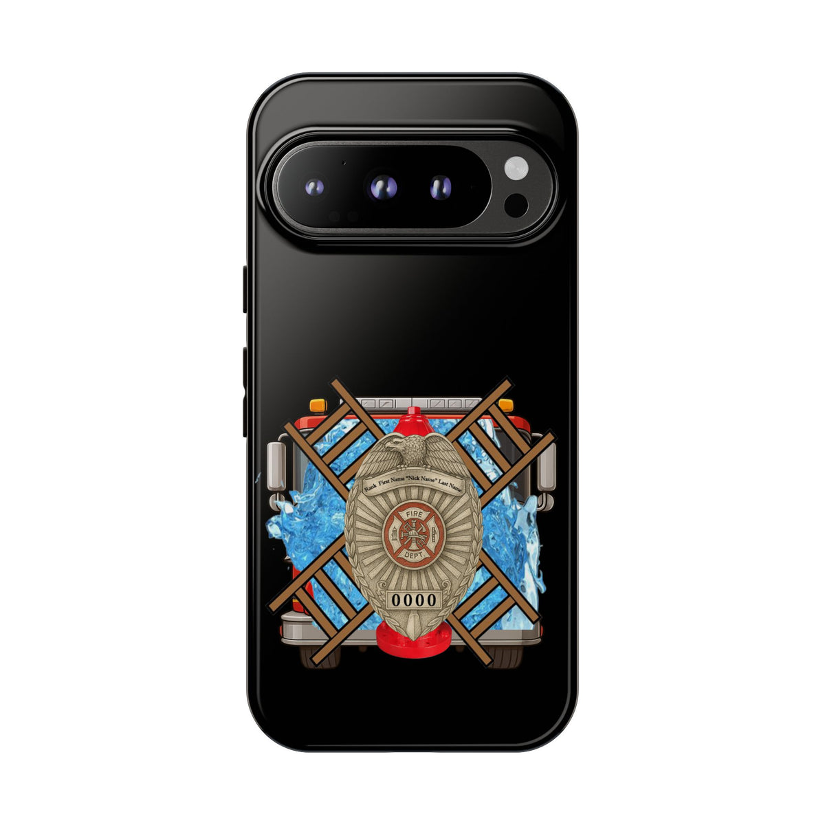 Firefighter Badge Phone Case – Maltese Cross Rescue Design