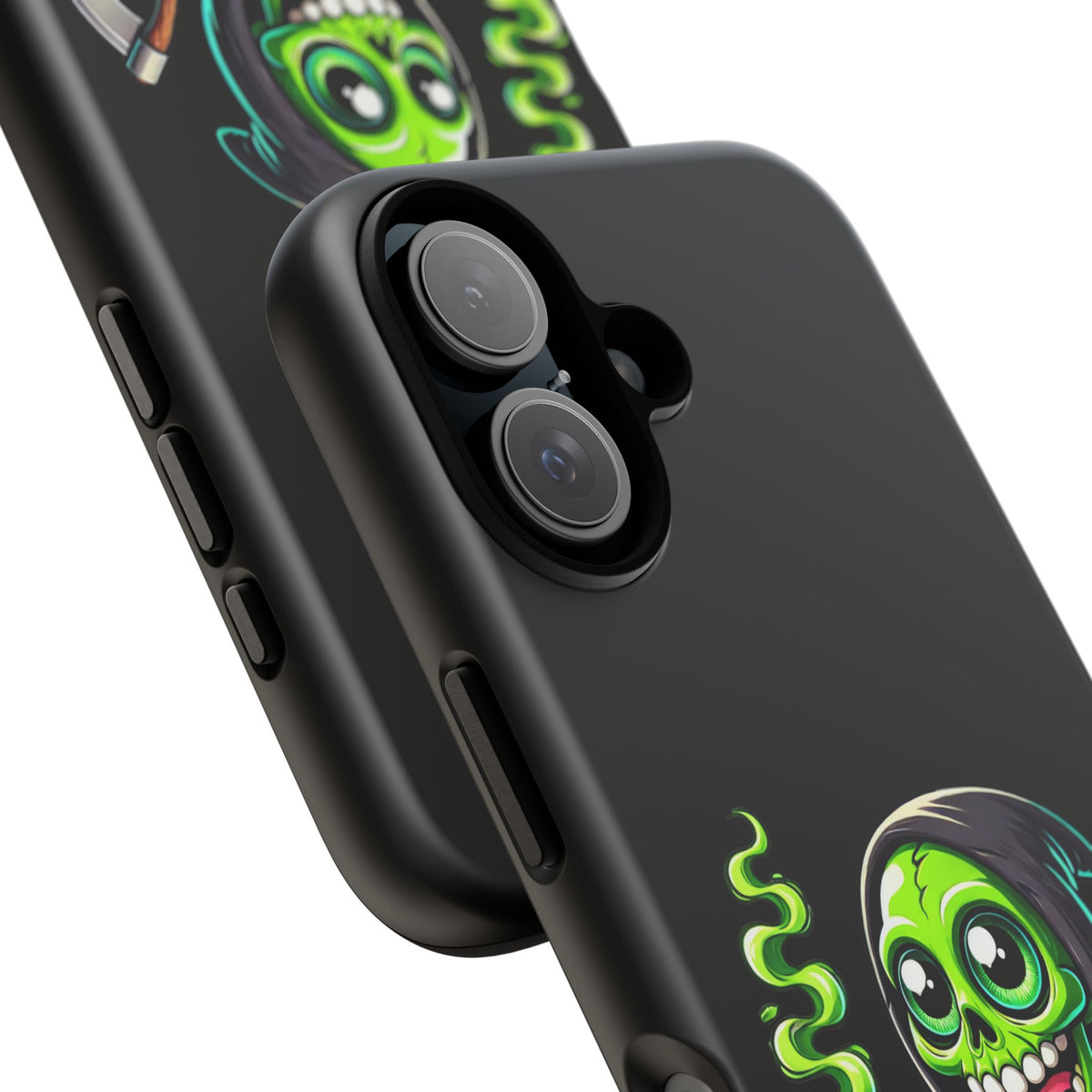 Grinning Green Reaper Phone Case