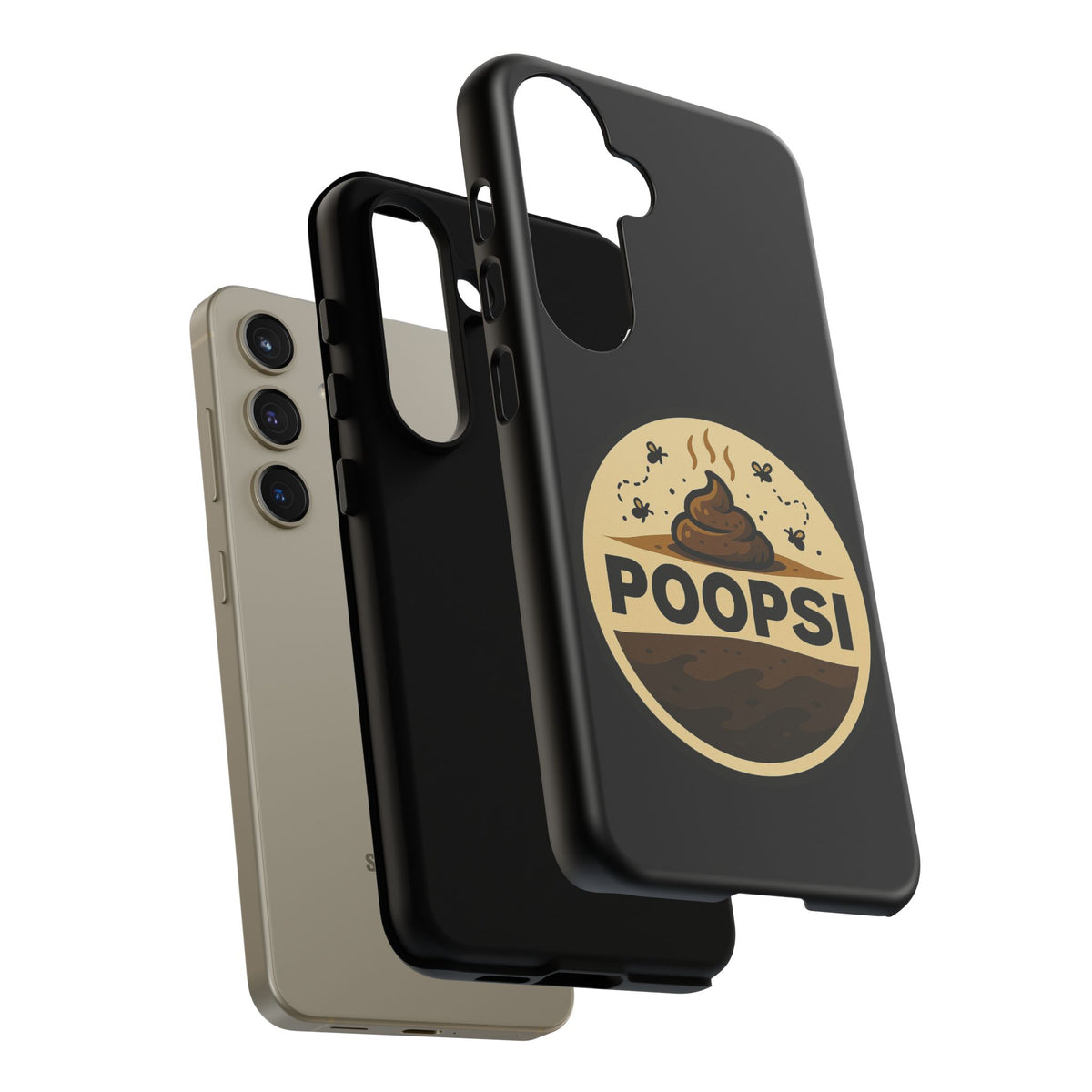 Phone Case — 'POOPSI' Funny Poop Logo Protective Cover