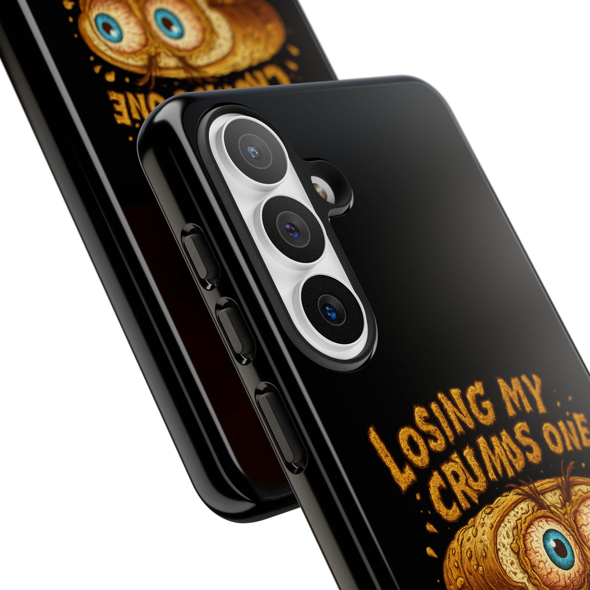 Phone Case — "Losing My Crumbs One Thought at a Time" Funny Retro Bread Illustration