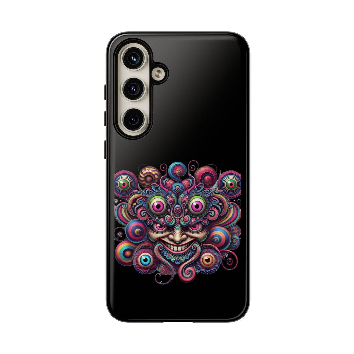 Psychedelic Smiling Eye Cluster Phone Case