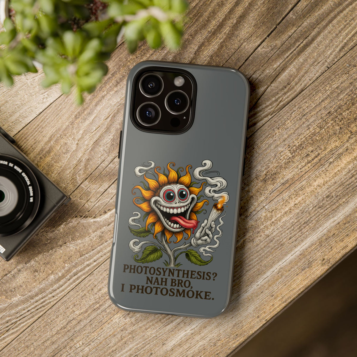 Photosmoke Sunflower Phone Case — Funny Stoner Botanical iPhone Cover