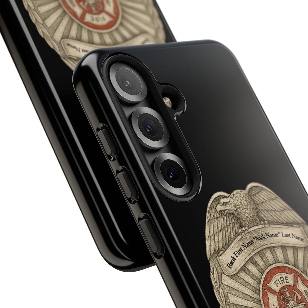 Firefighter Badge Phone Case – Personalized Dept. Emblem Tough Case