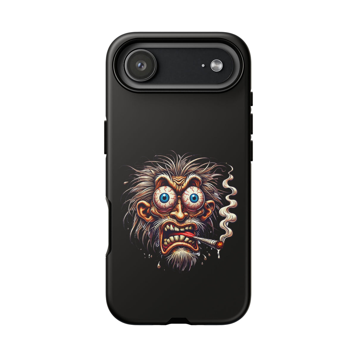 Phone Case — Wild Cartoon Monster Smoking Design
