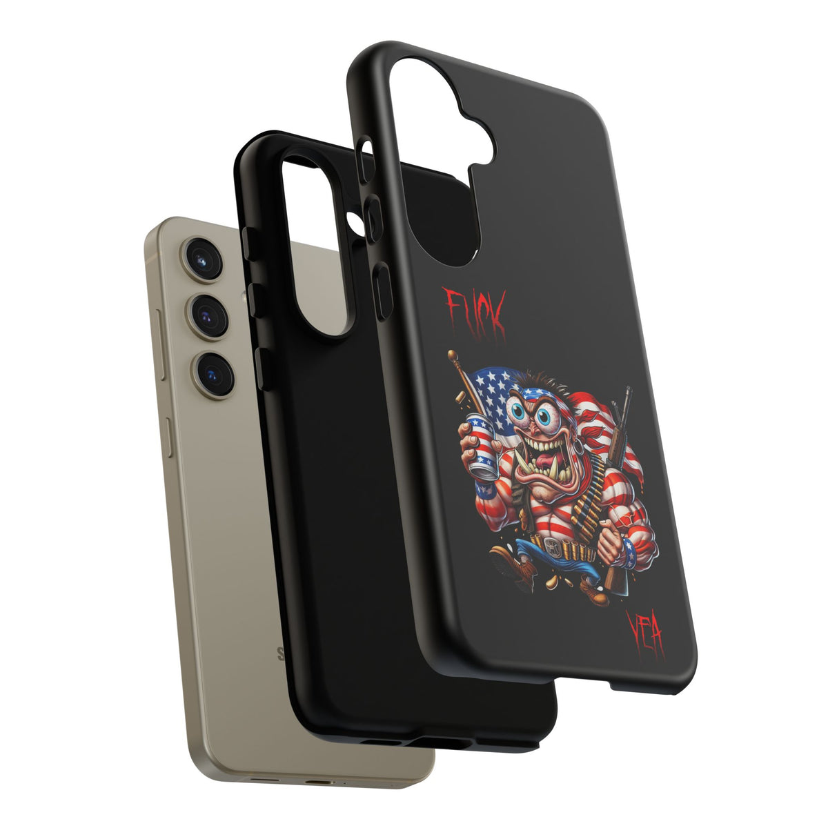 Patriotic Madman Phone Case — 'Funk Yea' USA Flag Tough Case