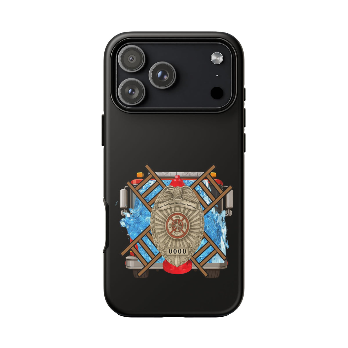 Firefighter Badge Phone Case – Maltese Cross Rescue Design