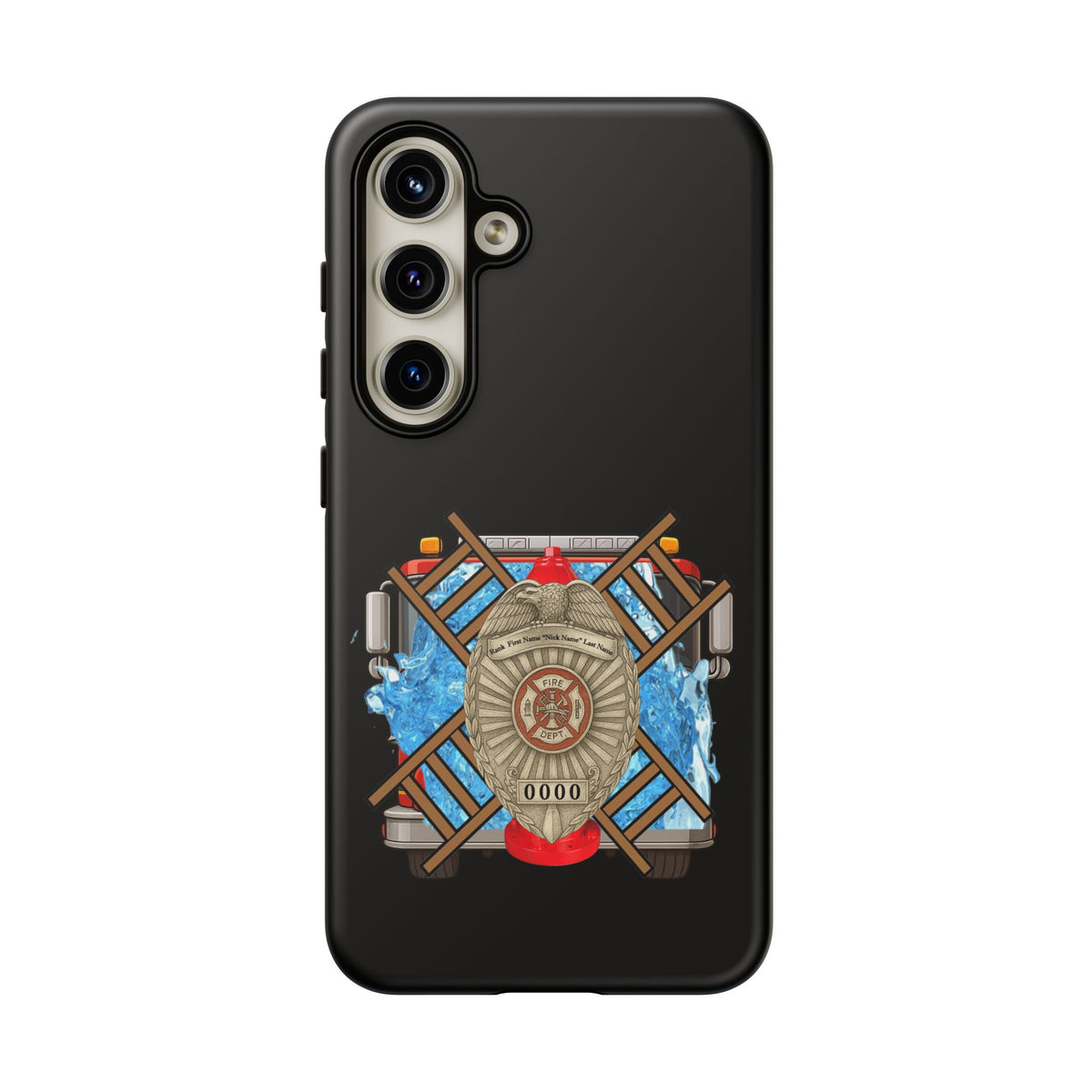 Firefighter Badge Phone Case – Maltese Cross Rescue Design