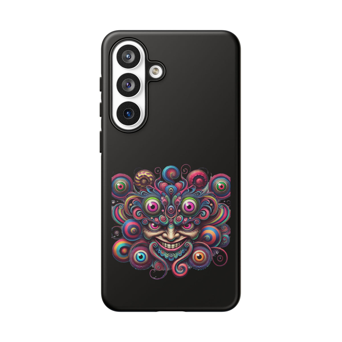 Psychedelic Smiling Eye Cluster Phone Case