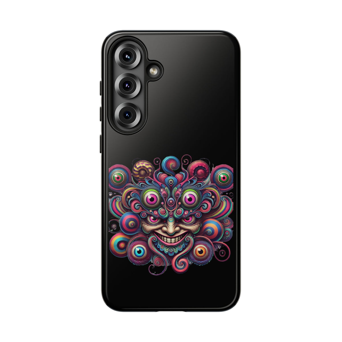 Psychedelic Smiling Eye Cluster Phone Case