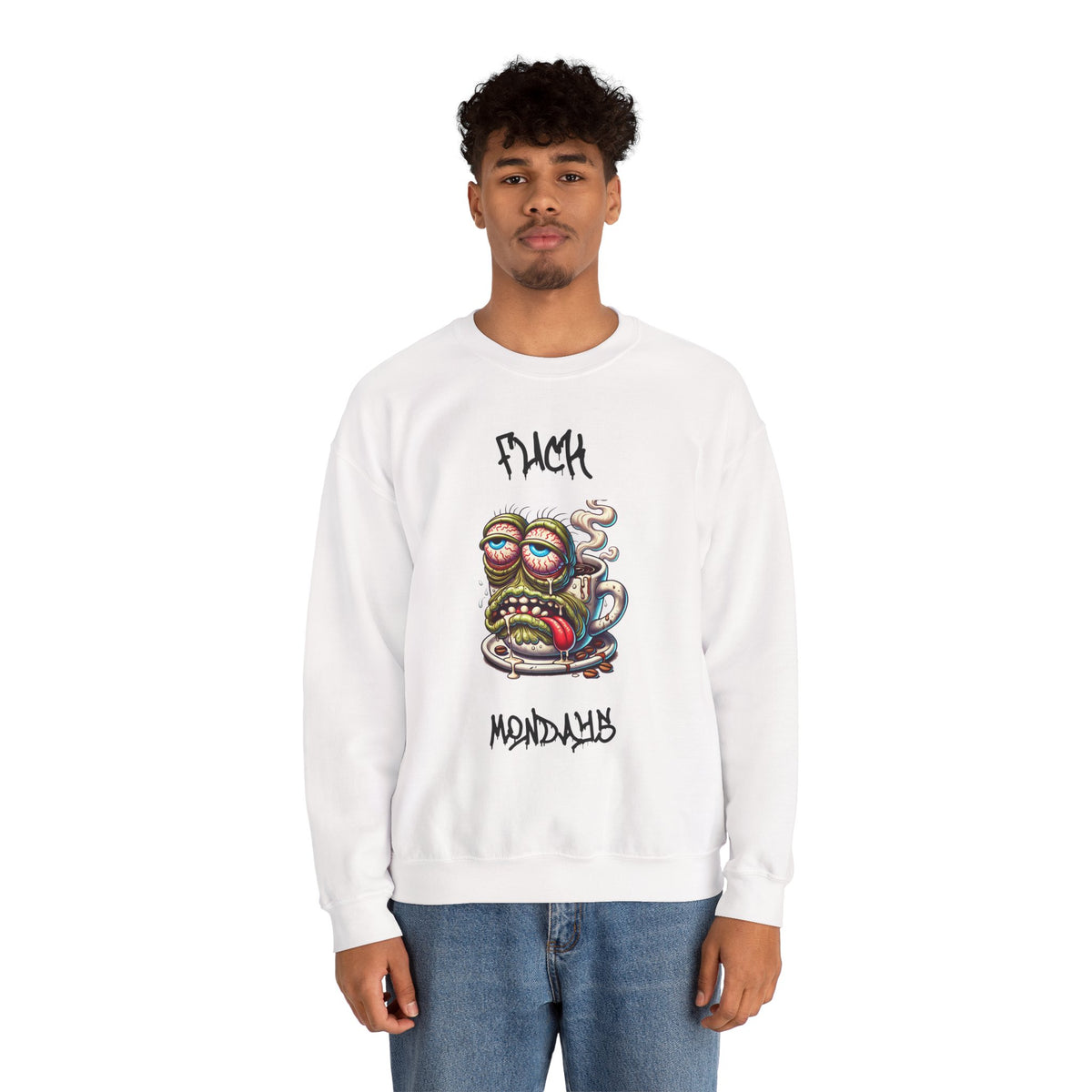 F*** Mondays Coffee Zombie Crewneck Sweatshirt