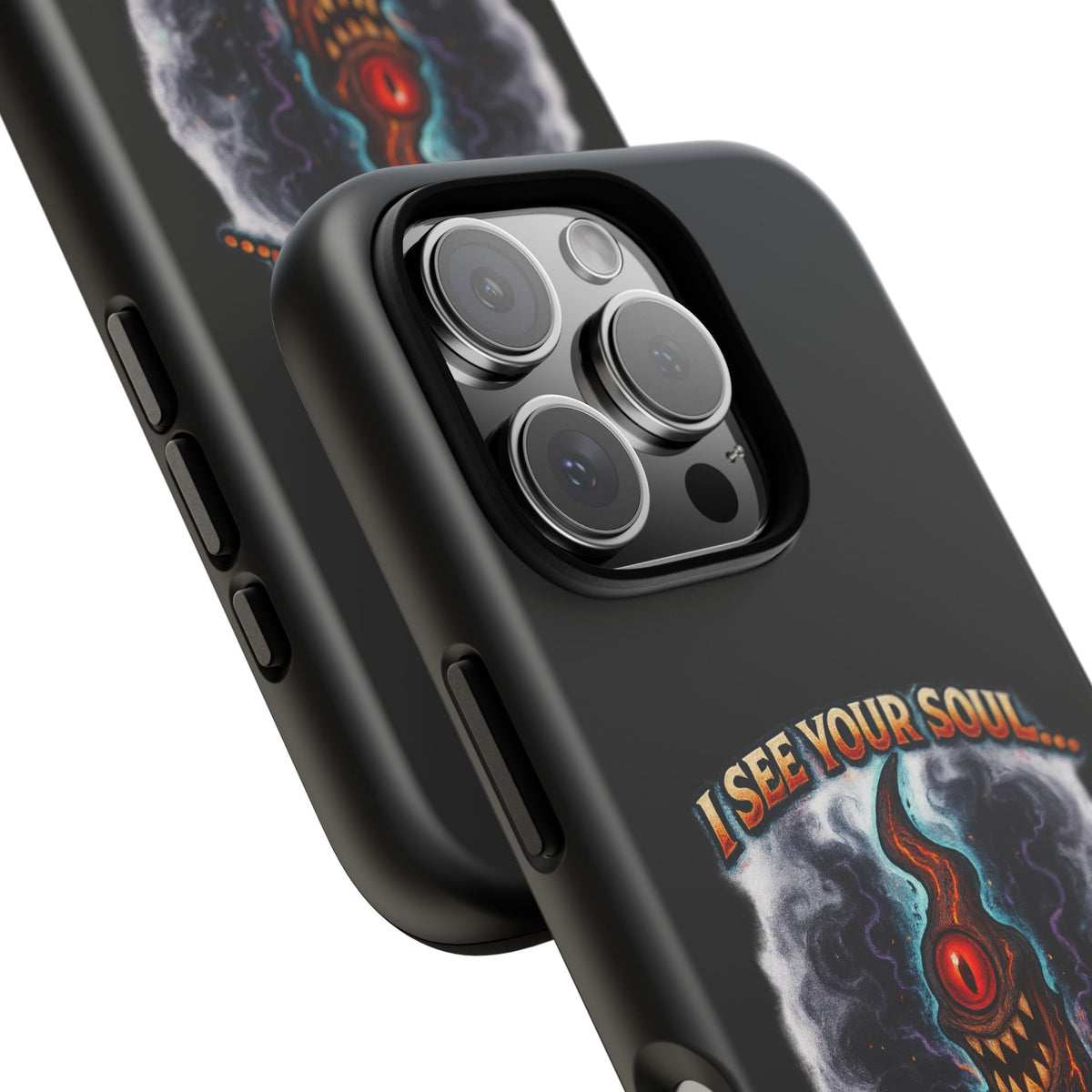 Phone Case — "I See Your Soul and It’s Disappointing" Dark Horror Graphic