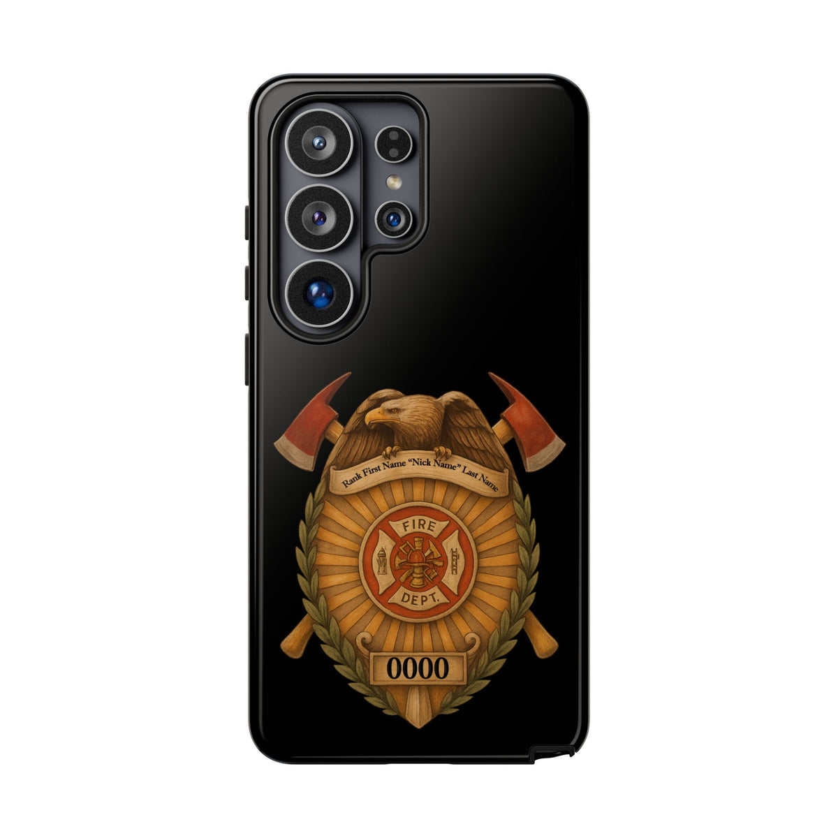 Firefighter Badge Phone Case — Tough Cases Customizable Emblem Design