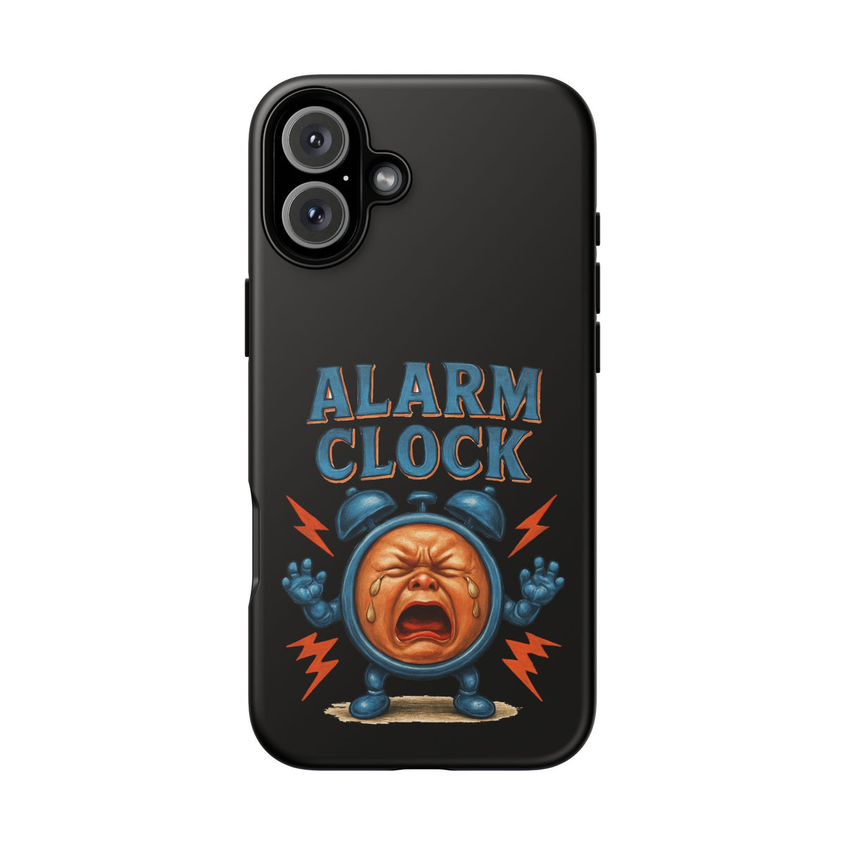 Phone Case — "Alarm Clock" Retro Screaming Clock Protective Cover