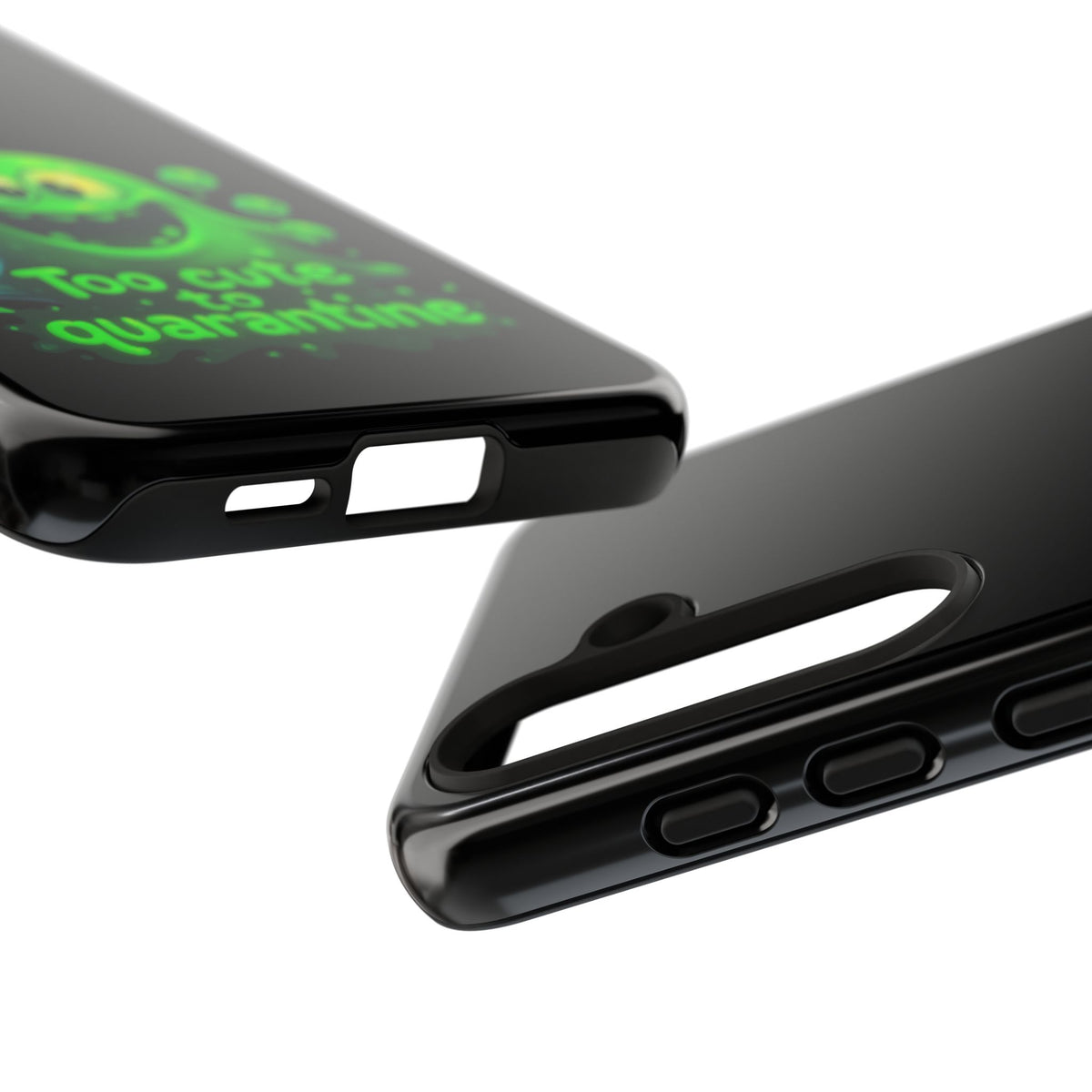 Phone Case — 'Too Cute to Quarantine' Green Monster Protective Cover