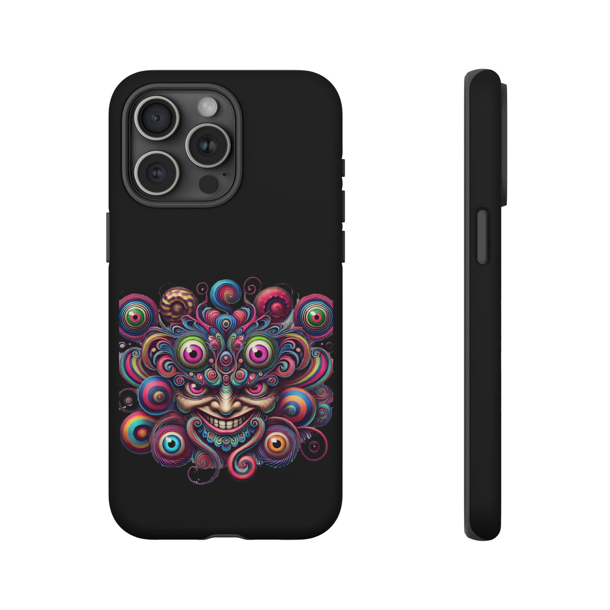 Psychedelic Smiling Eye Cluster Phone Case