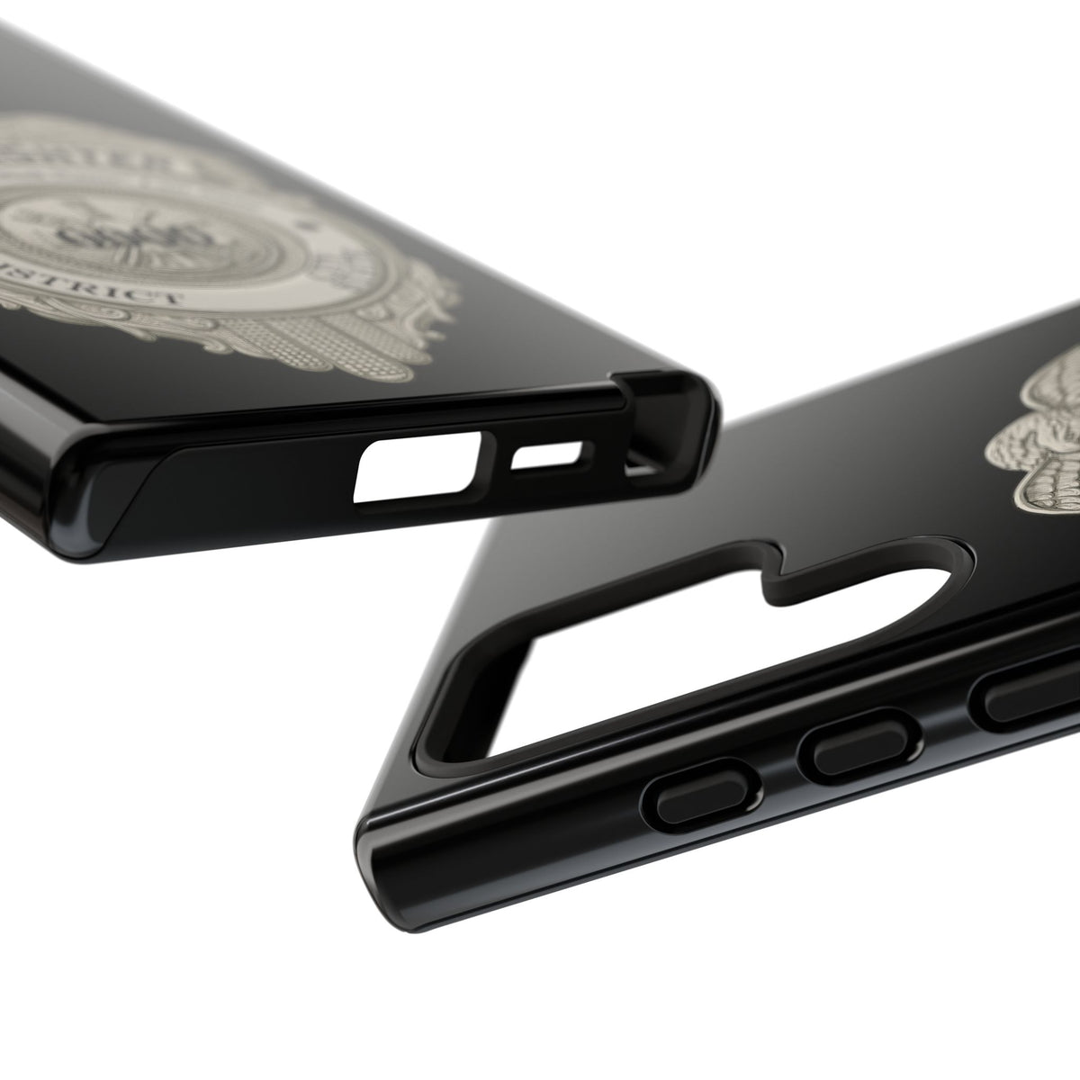 Firefighter Badge Tough Phone Case — Personalized Station Number Design