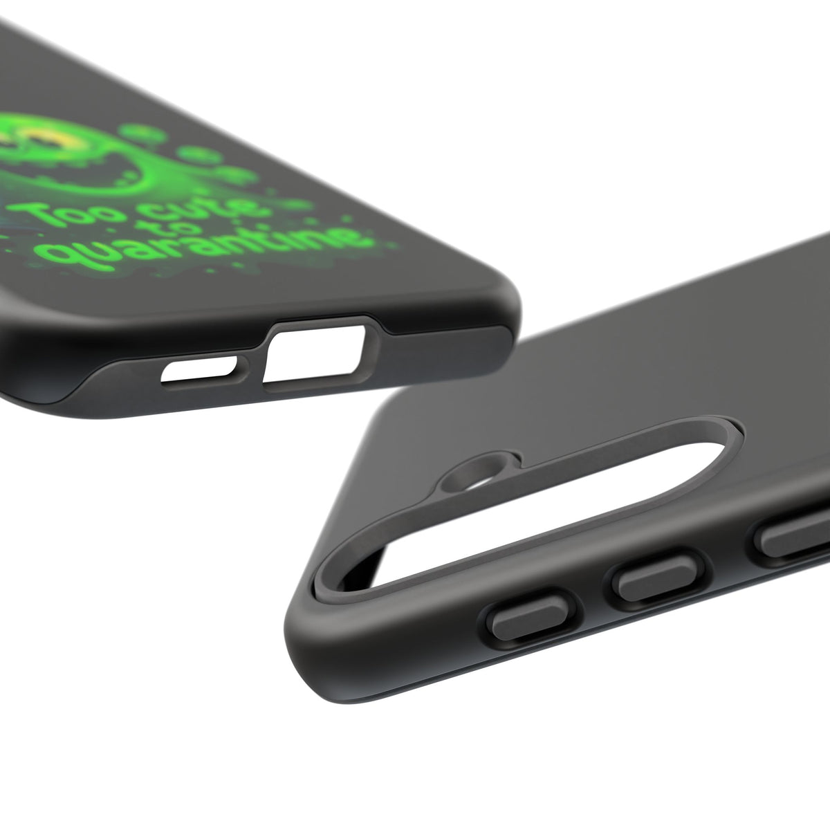 Phone Case — 'Too Cute to Quarantine' Green Monster Protective Cover