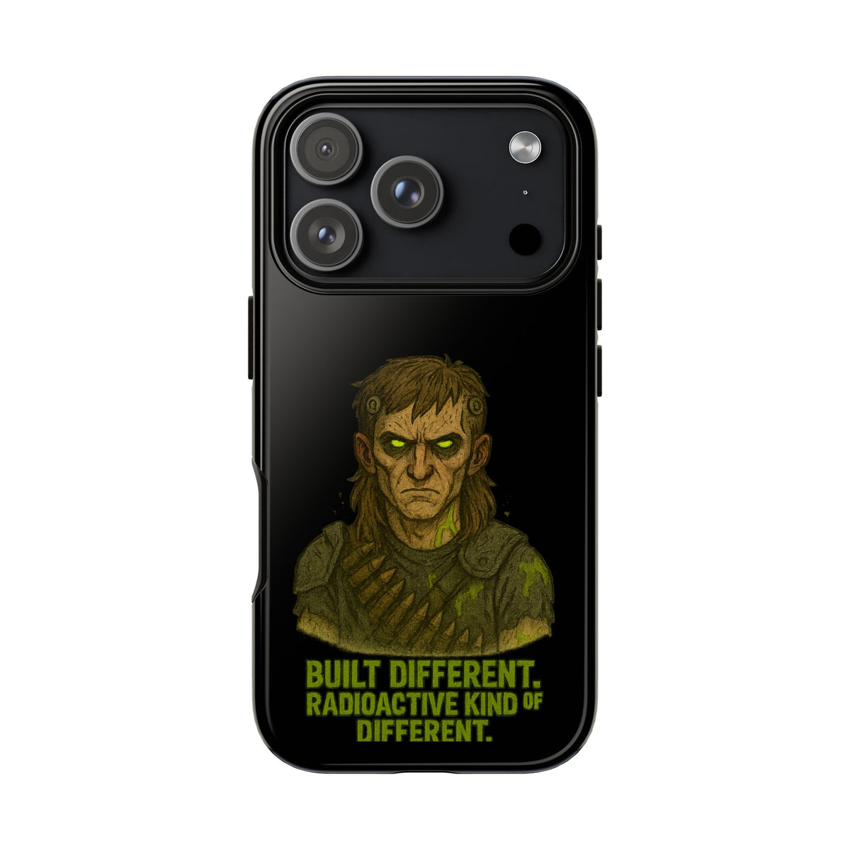 Phone Case — "Built Different, Radioactive Kind of Different" Mutant Design