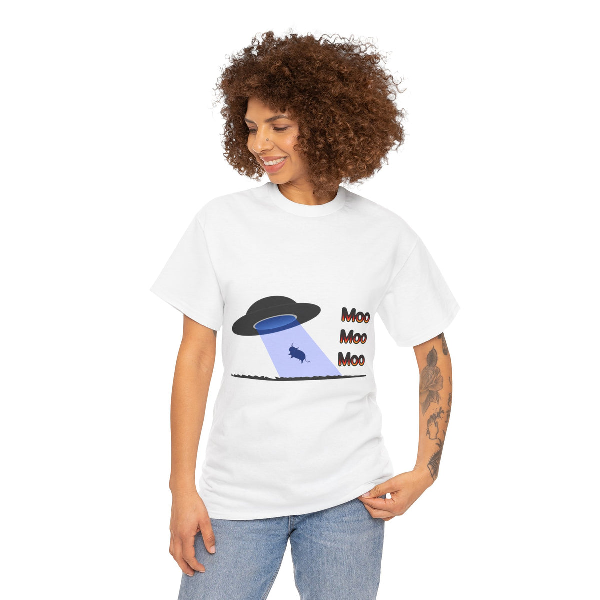 "Moo Moo Moo" Alien Abduction T-Shirt