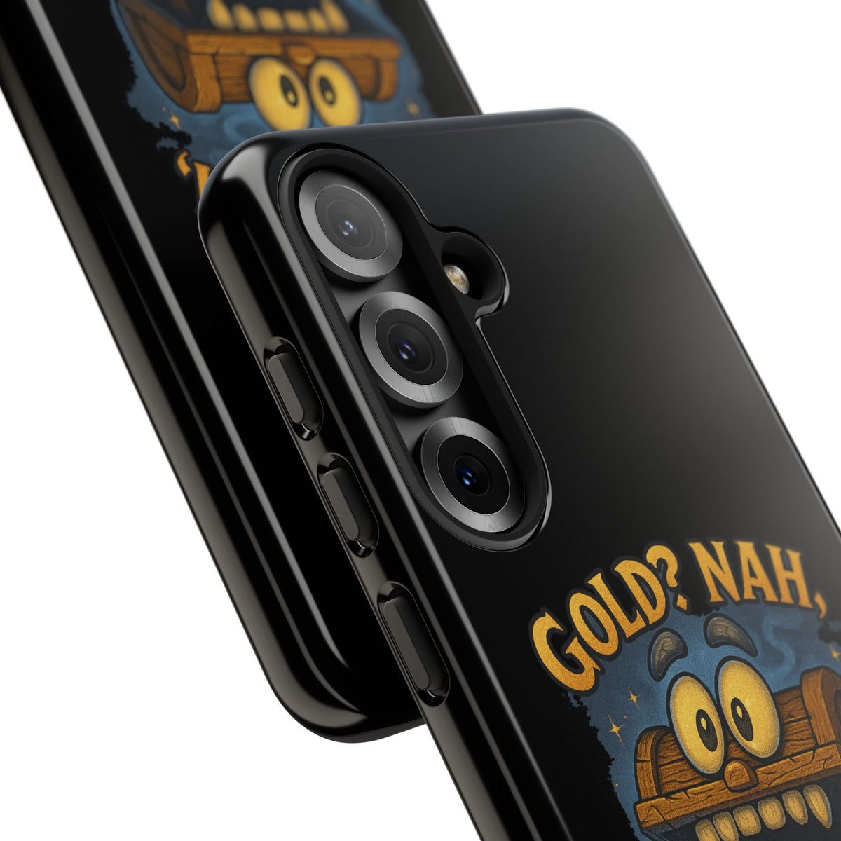 Phone Case — “Gold? Nah, I’m Full of Disappointment” Funny Treasure Chest Design