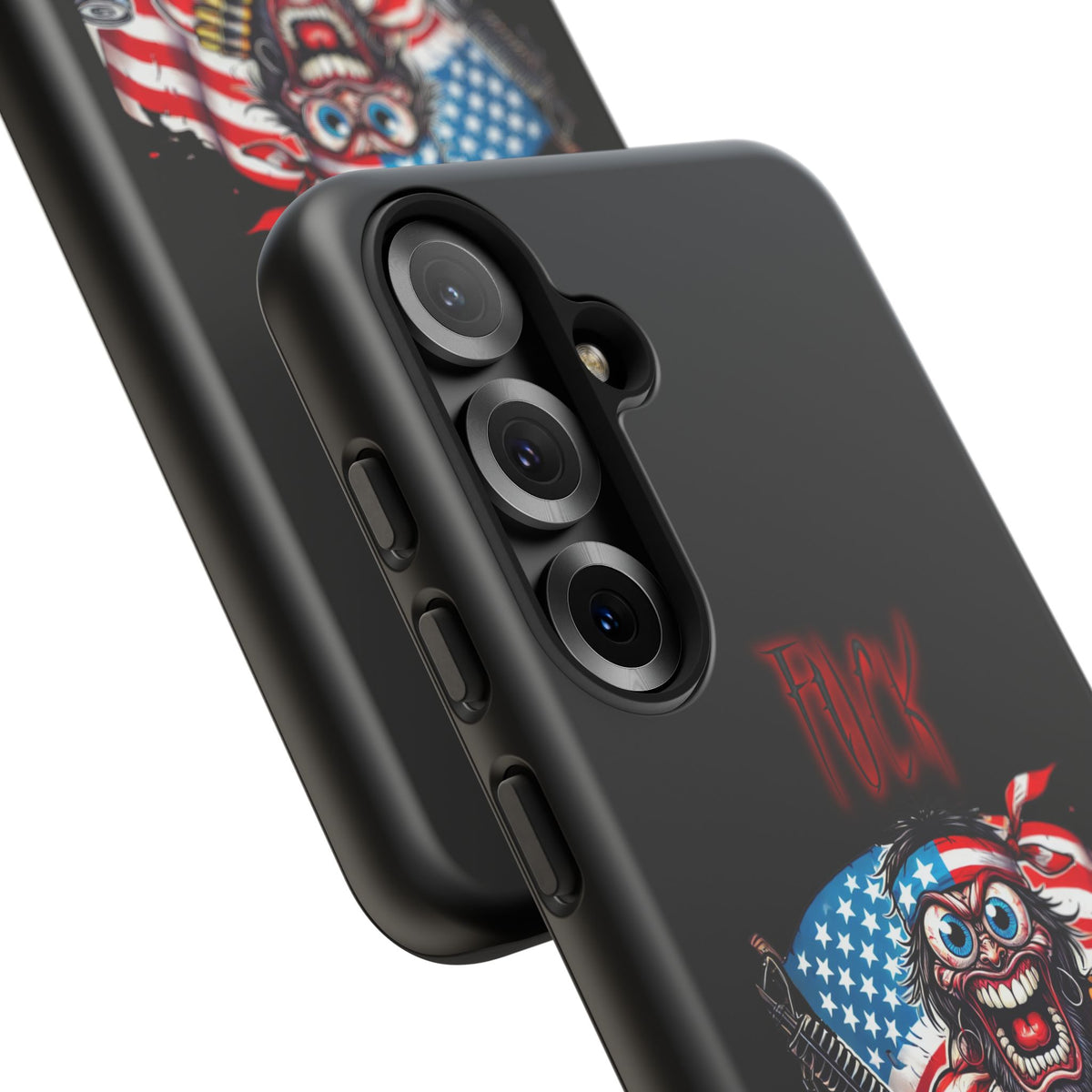Phone Case — American Flag Skull Soldier Design (Tough Cases)