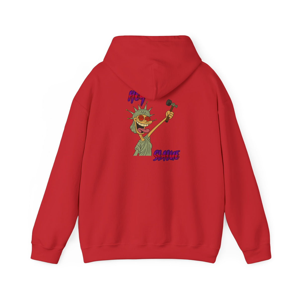 Statue of Liberty Cartoon Hoodie – 'Party Statue' Funny NYC Pride Sweatshirt