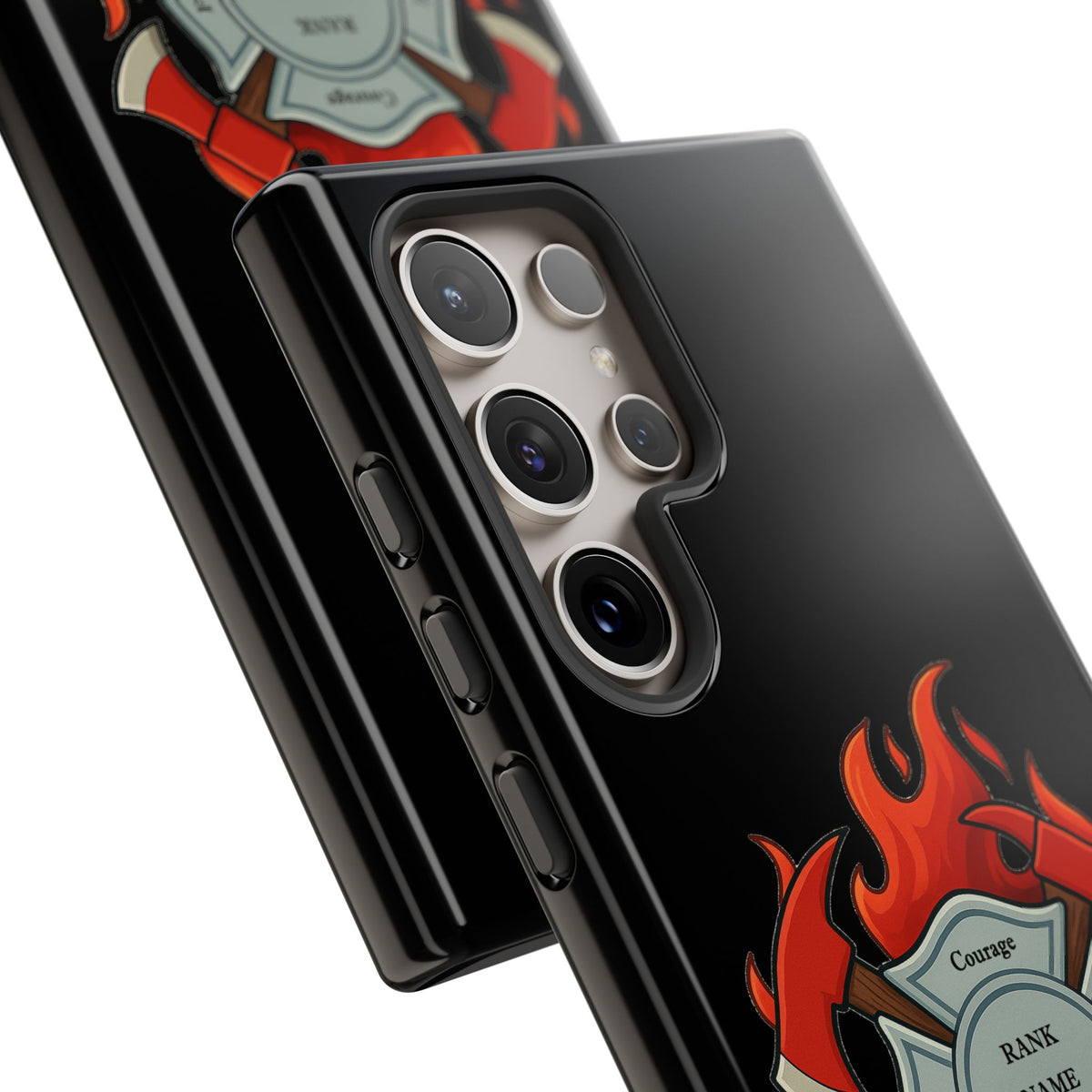 Firefighter Maltese Cross Phone Case — Custom Rank/Name/District Design