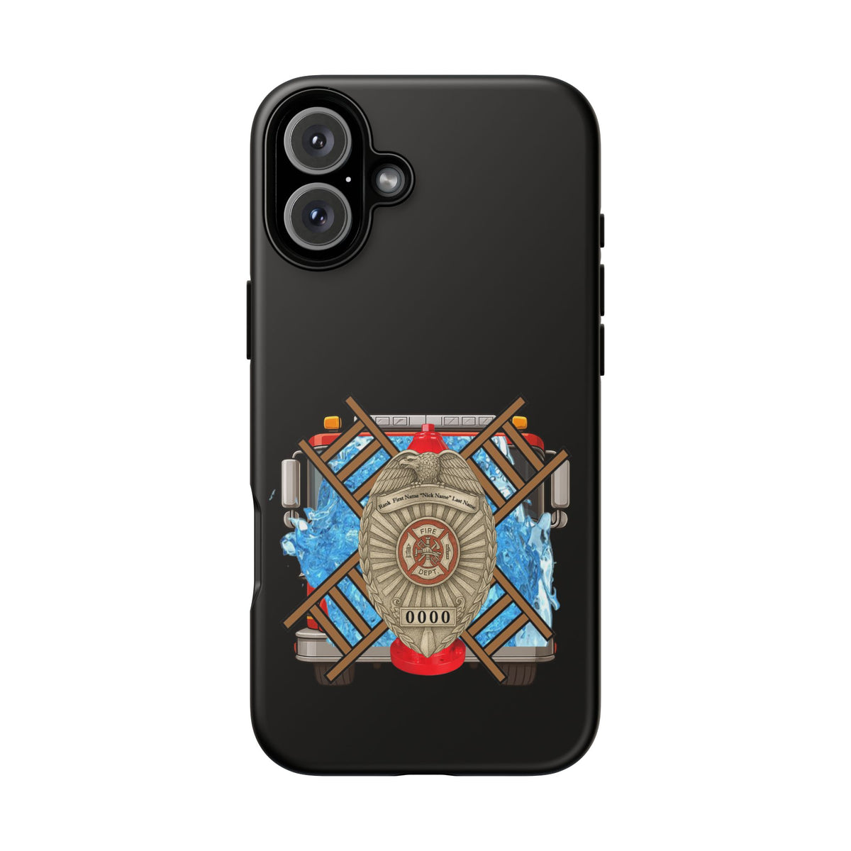 Firefighter Badge Phone Case – Maltese Cross Rescue Design