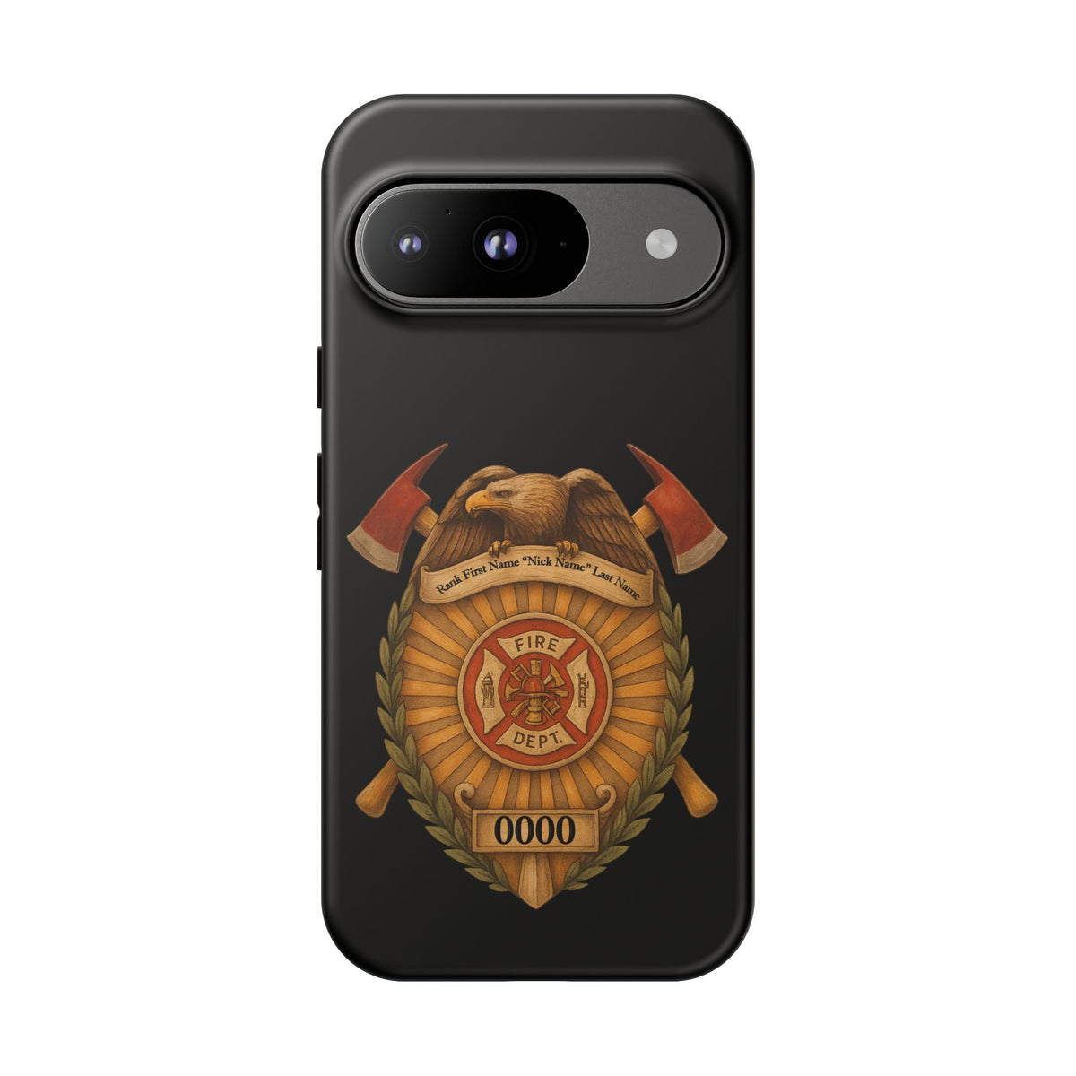 Firefighter Badge Phone Case — Tough Cases Customizable Emblem Design