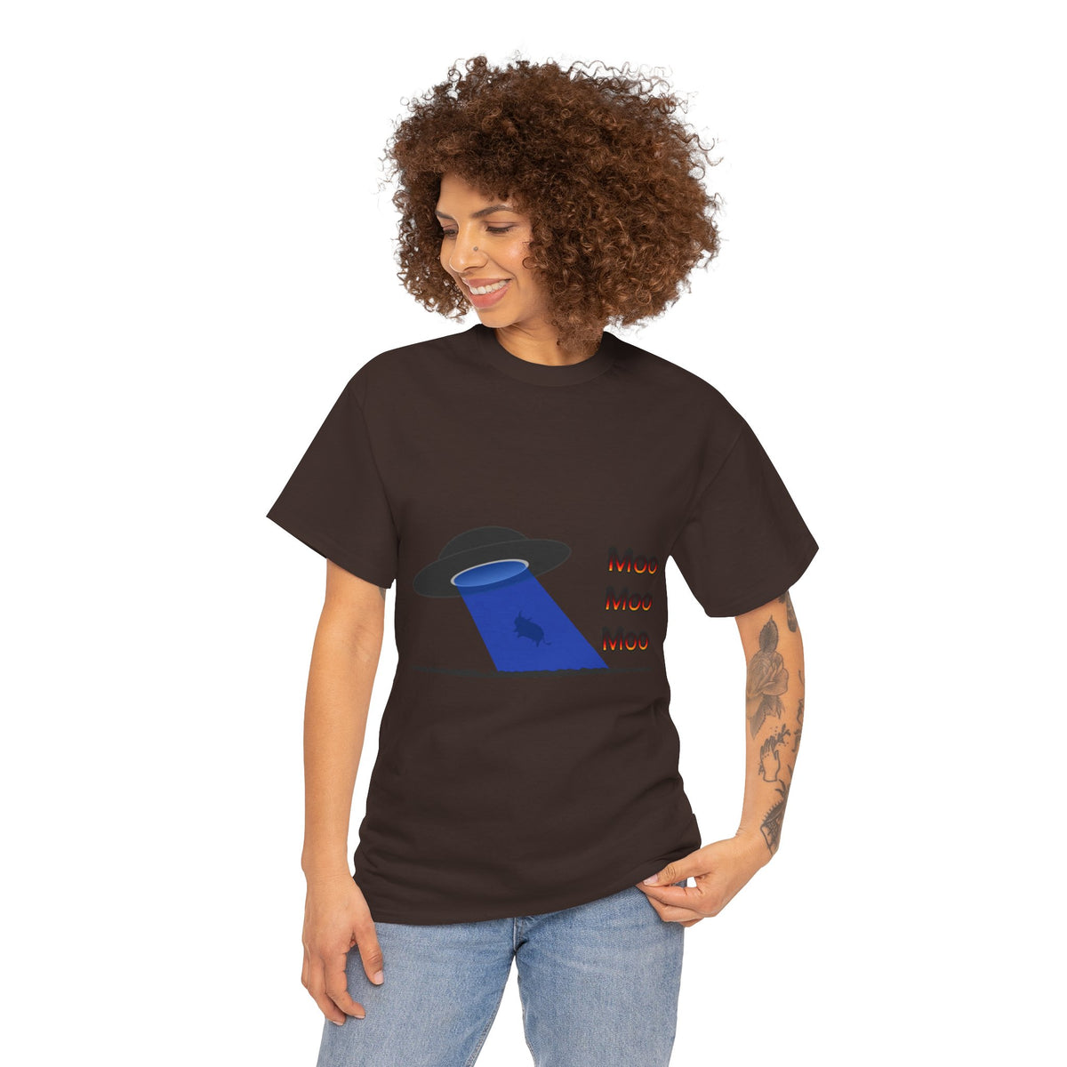 "Moo Moo Moo" Alien Abduction T-Shirt