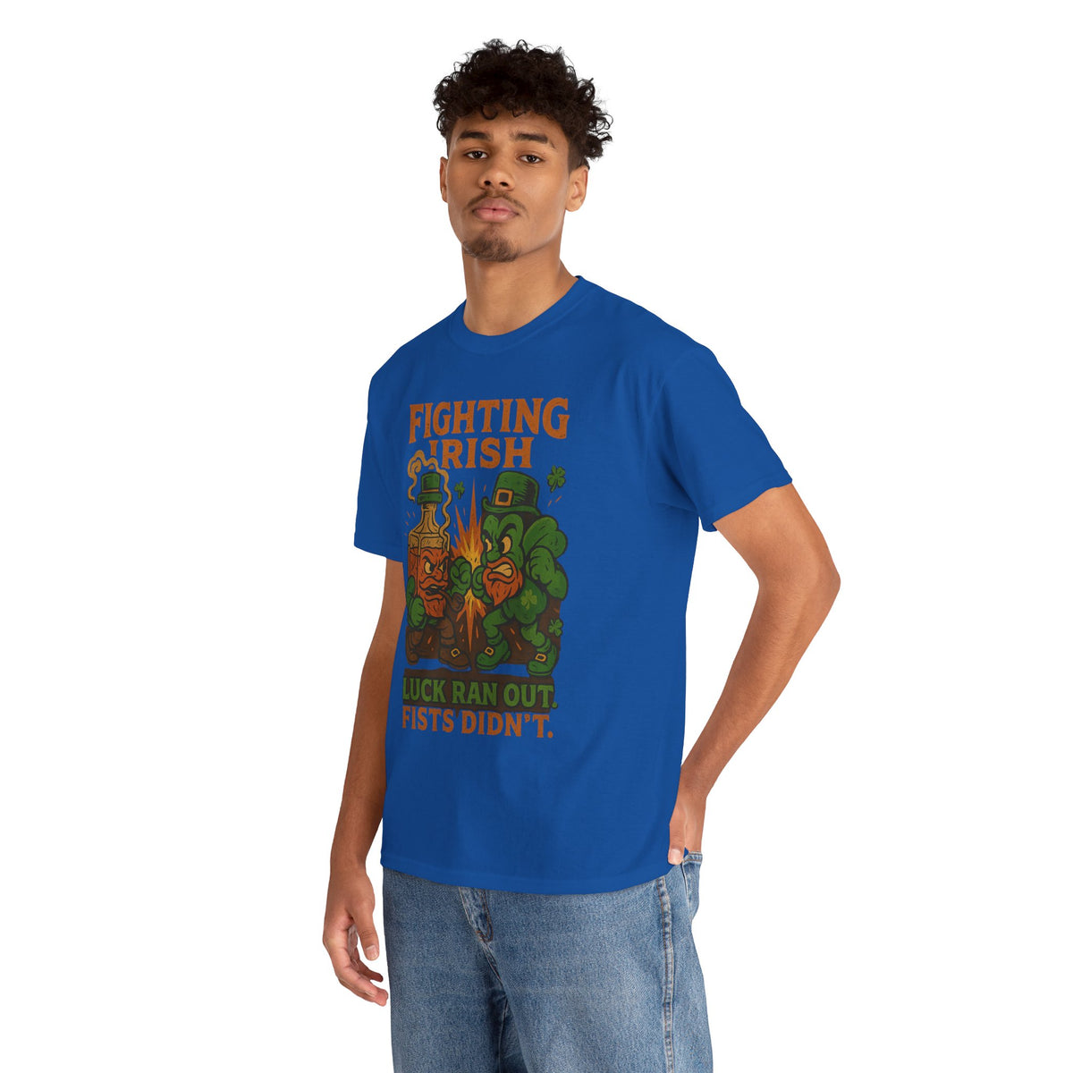 Fighting Irish leprechaun brawl T-Shirt | St. Patrick's Day boxing design