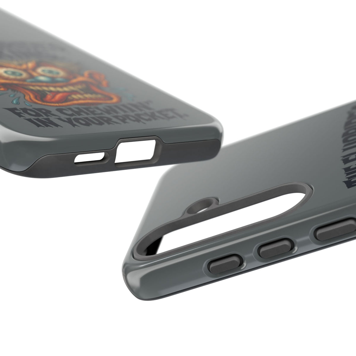 Phone Case — Retro Horror Graphic “The Fluoride’s Working” Shock Art