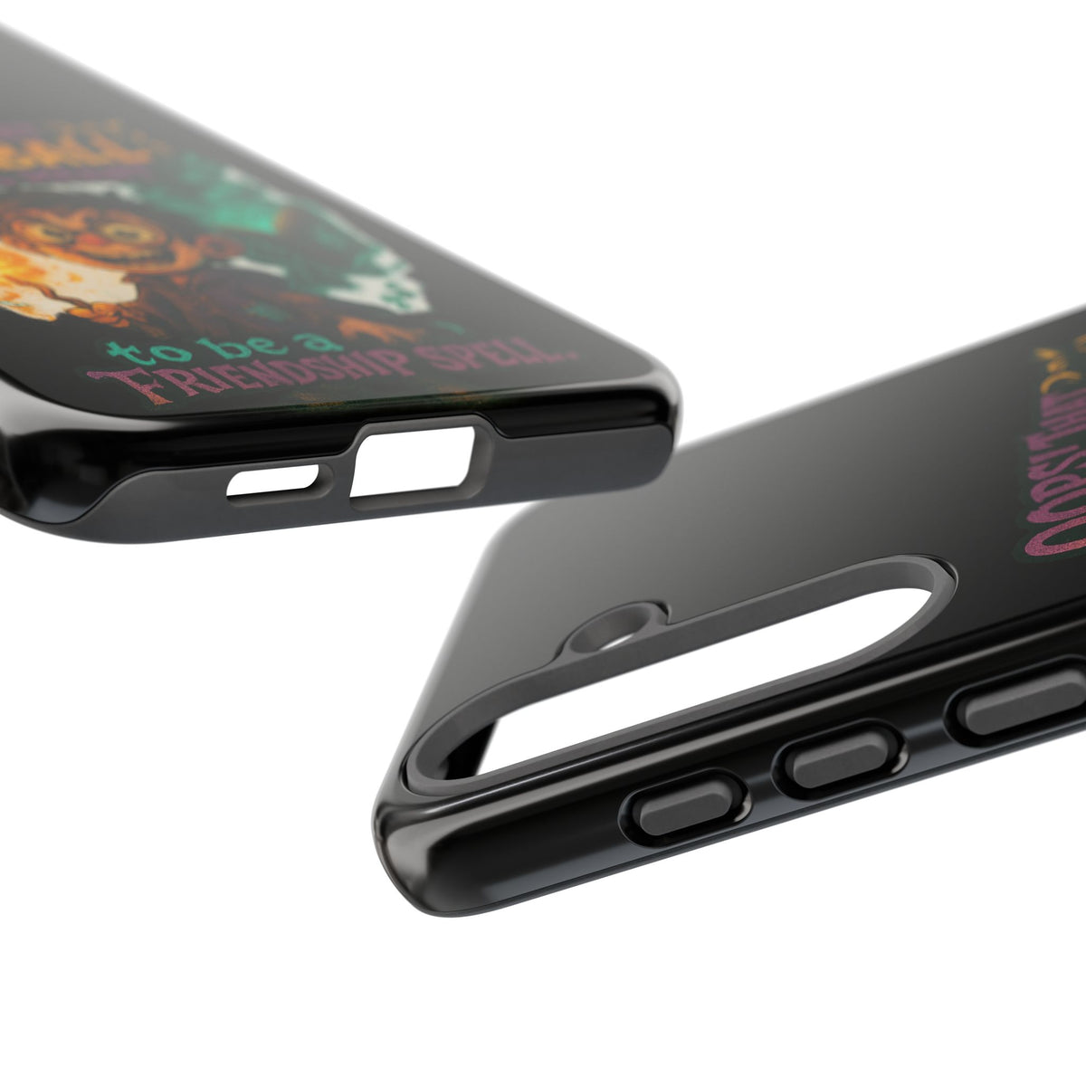 Phone Case — "Oops! That Fireball Was Meant to Be a Friendship Spell" Cute Fantasy Wizard Design