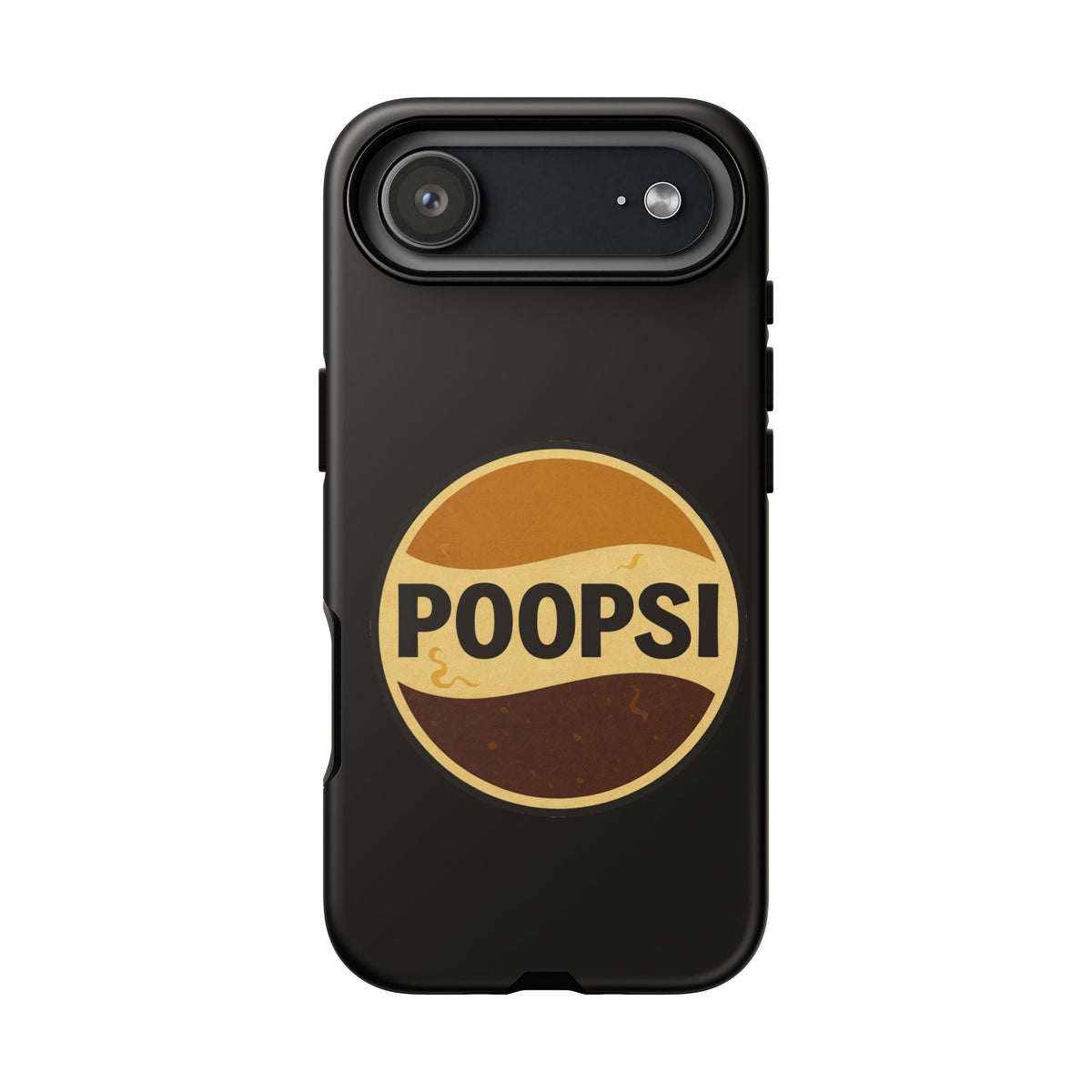 Poopsi Retro Logo Phone Case — Funny Vintage Soda-Inspired iPhone Cover