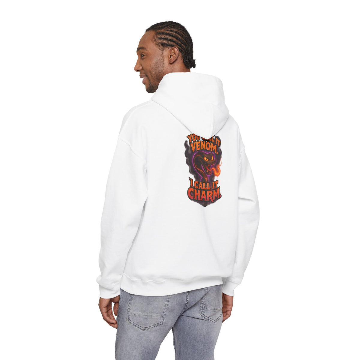 Venom I Call It Charm Hoodie — Spooky Snake Graphic Pullover