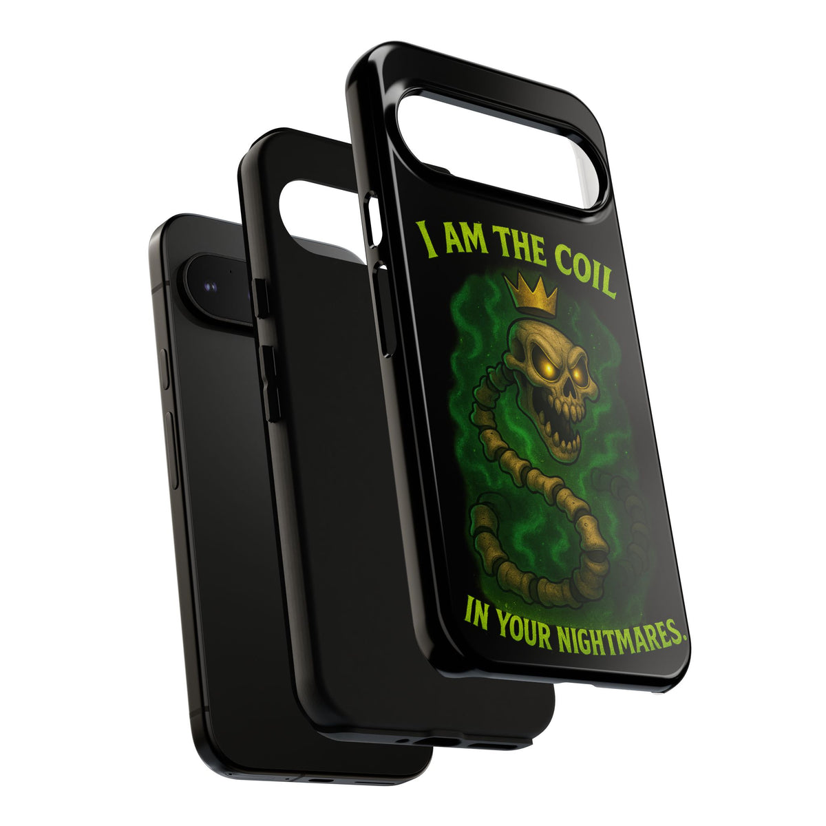 Tough Cases — “I Am The Coil In Your Nightmares” Skull Snake Shockproof Phone Case