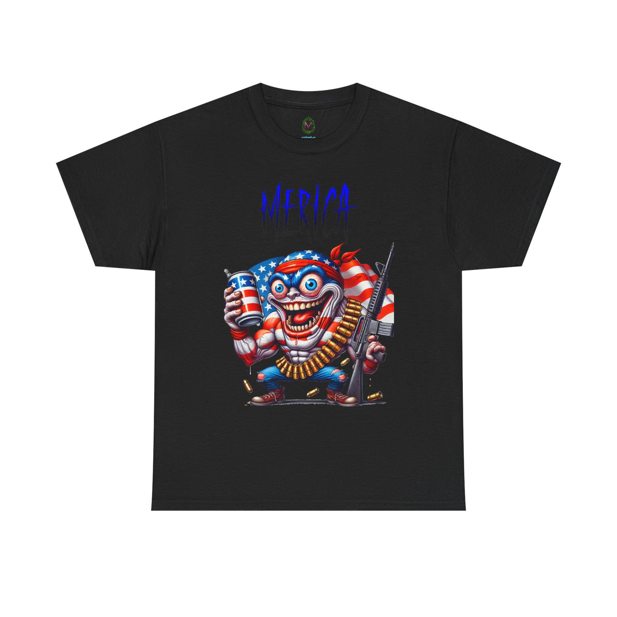 "MERICA" Over-the-Top Patriotic T-Shirt