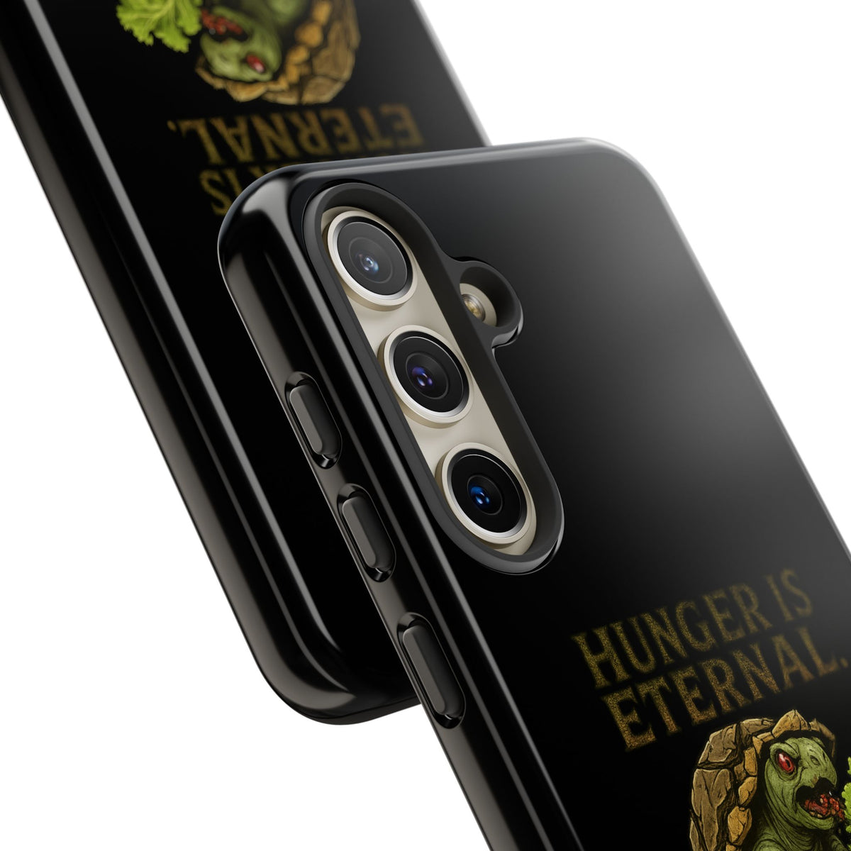 Phone Case — "Hunger Is Eternal, Your Fingers Are Optional" Turtle Monster Design