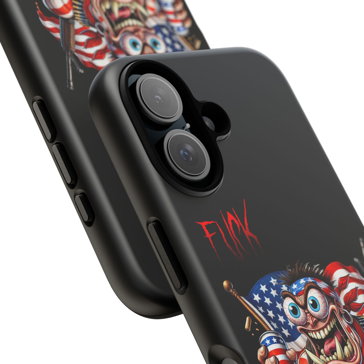 Patriotic Madman Phone Case — 'Funk Yea' USA Flag Tough Case